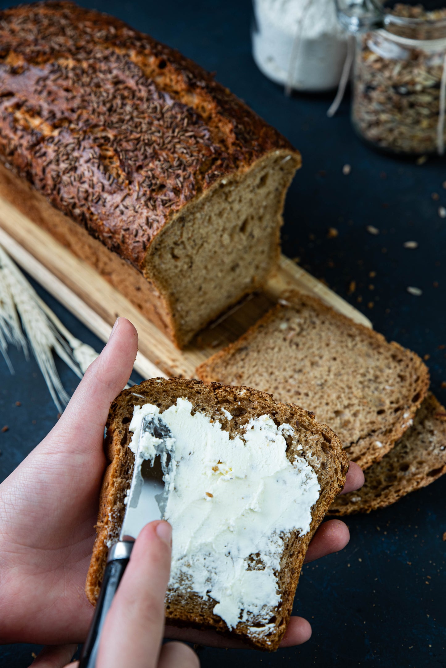 Caraway wholemeal bread