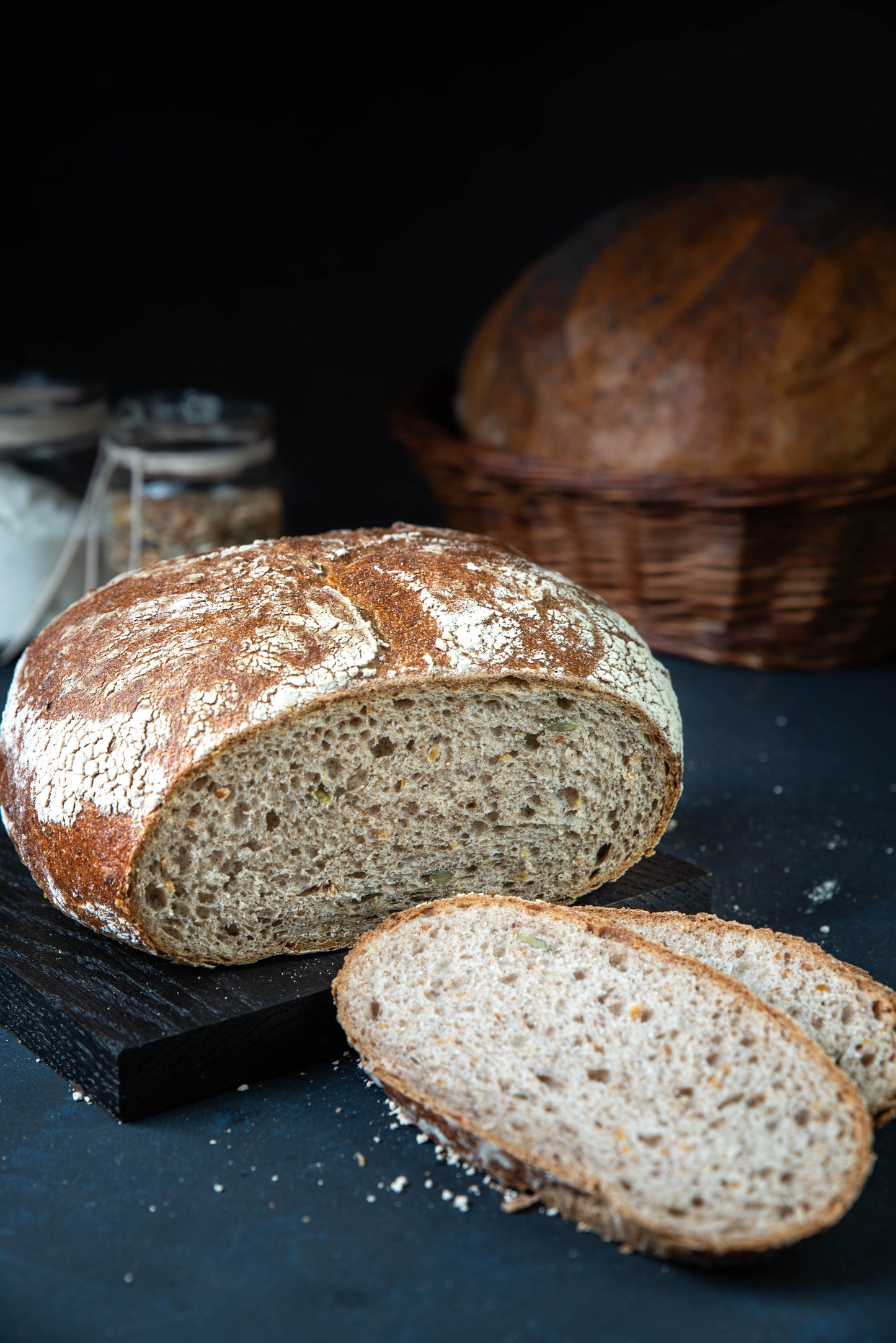 Black bread sourdough