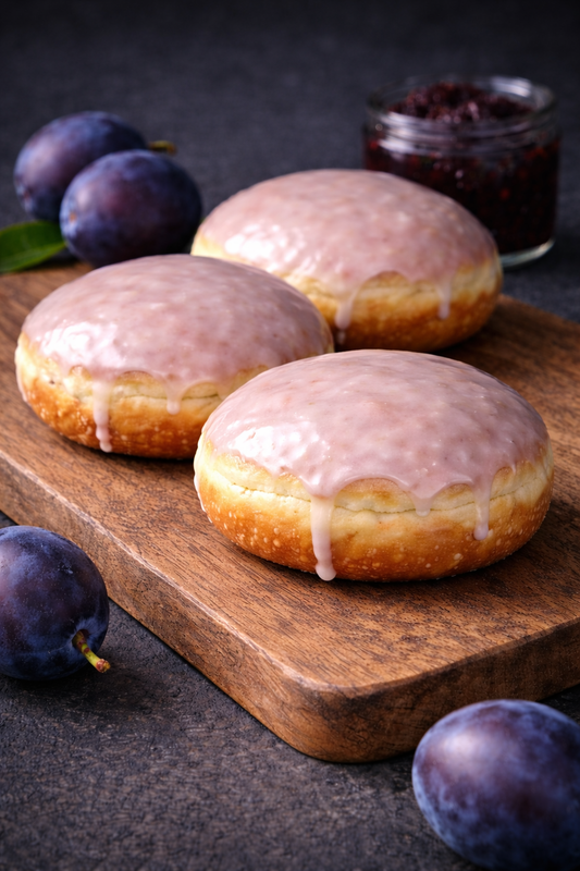Plum preserve Doughnut
