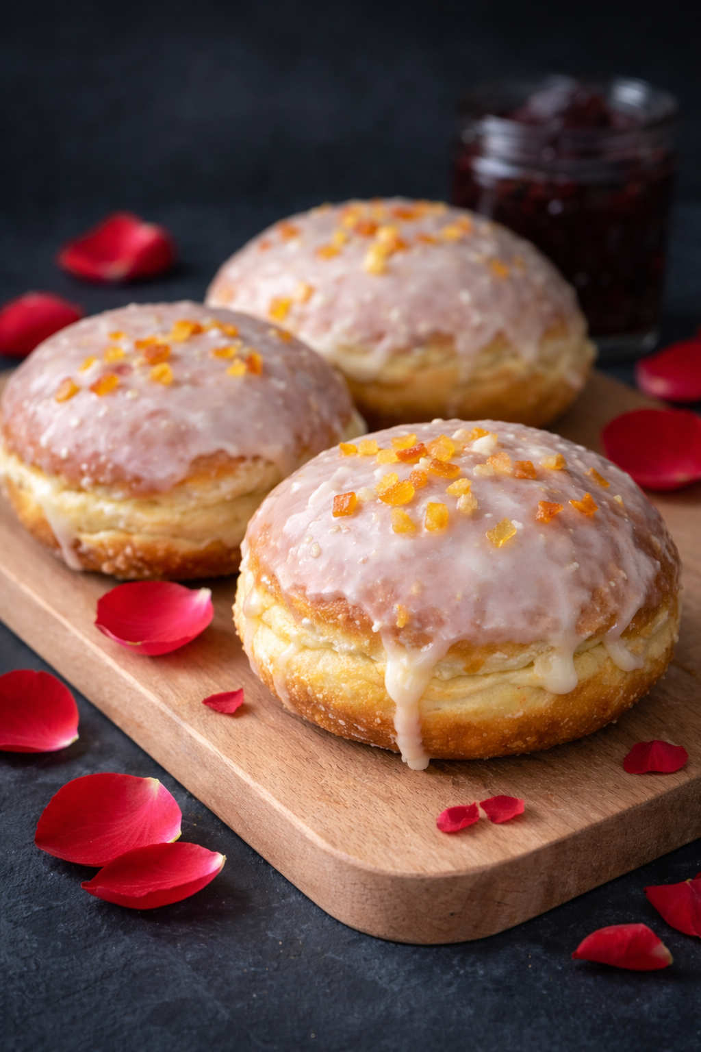 Rose Petal Jam Doughnut