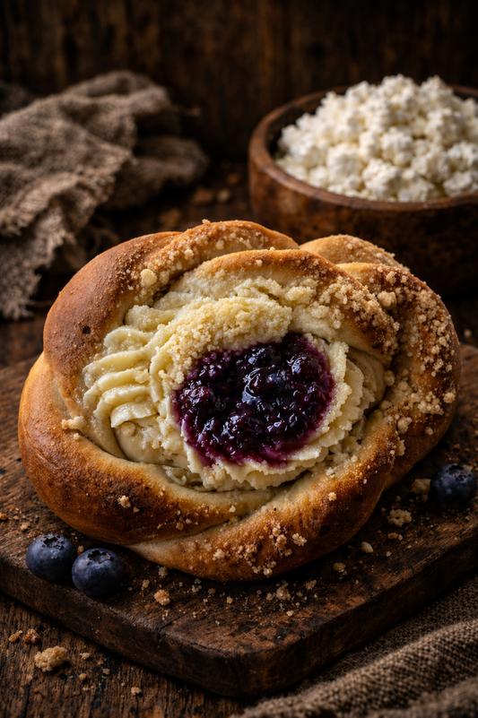 Cheesecake & Blueberry Sweet Roll