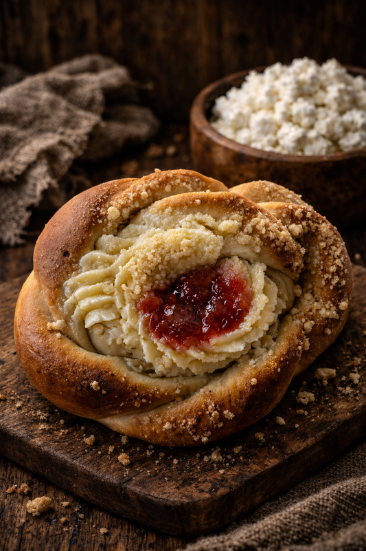 Cheesecake & Strawberry Sweet Roll