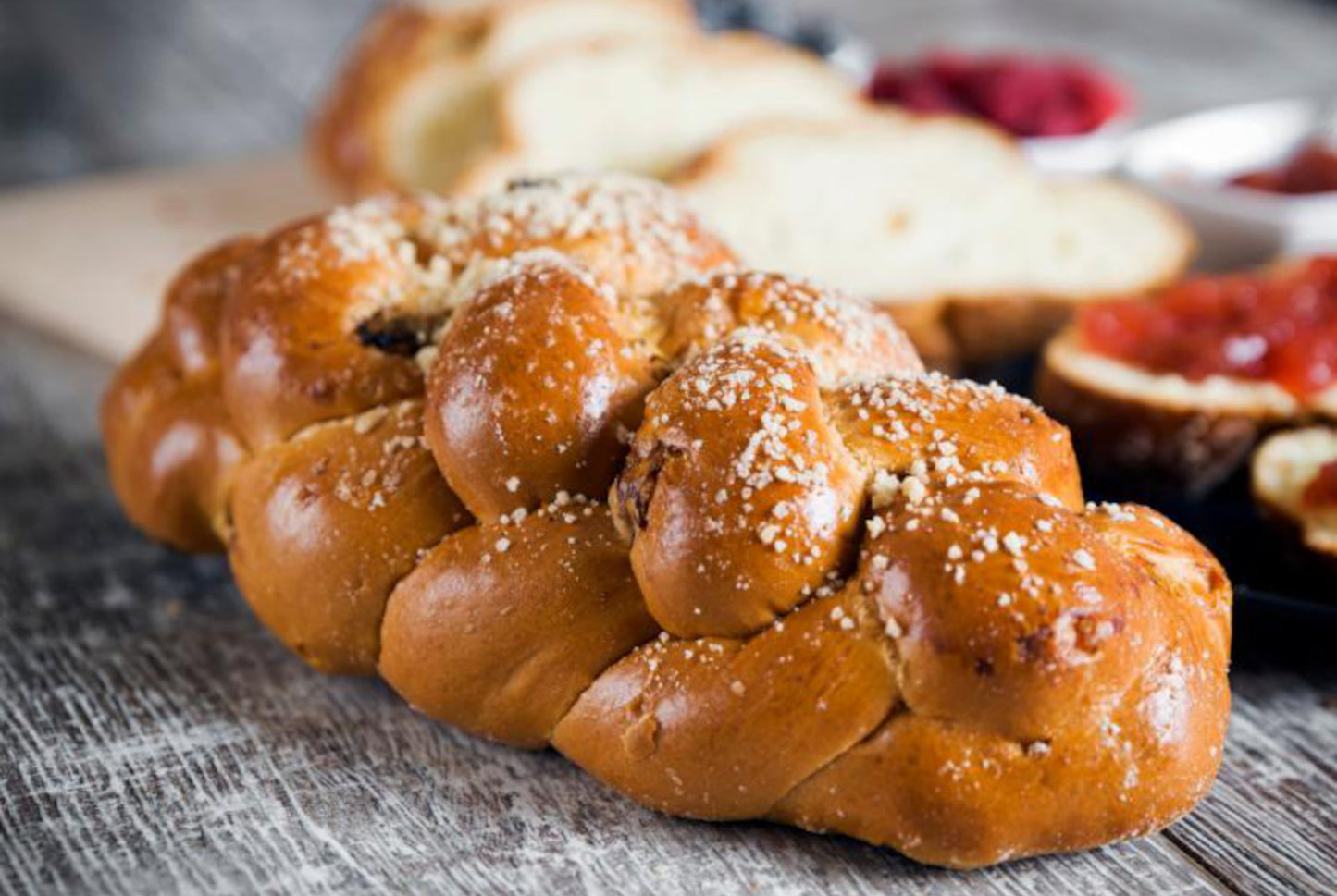 Plaited Challah sweet bread